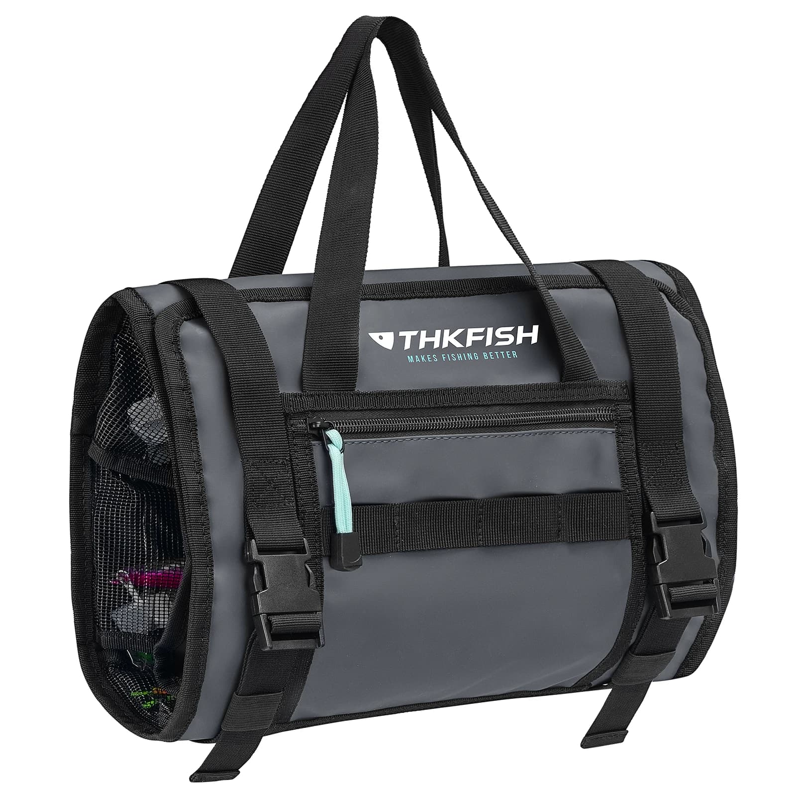 Sac organisateur étanche THKFISH pour poppers et leurres durs avec 7/8 poches pliable grande capacité