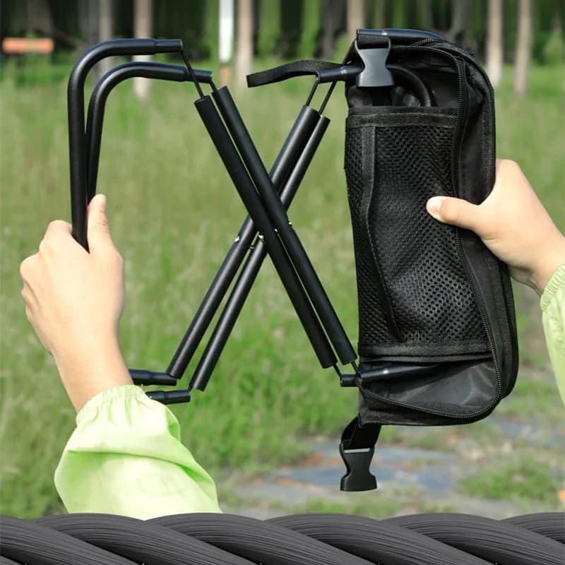 Tabouret pliant ultra-léger de pêche avec sac de transport pour voyages côtiers
