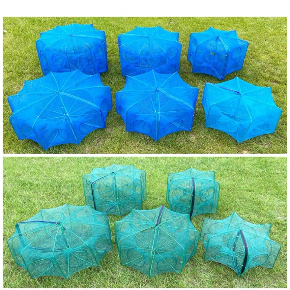 Filet pliable pour écrevisses, crabes et poissons - Maillage robuste pour pêche polyvalente