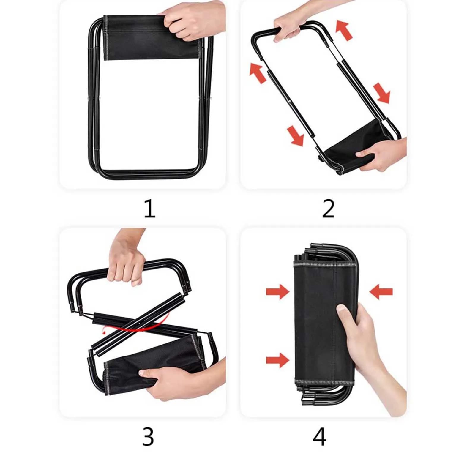 Banc pliant pêche portable - Tabouret multi-usage pour attente pêche et transport