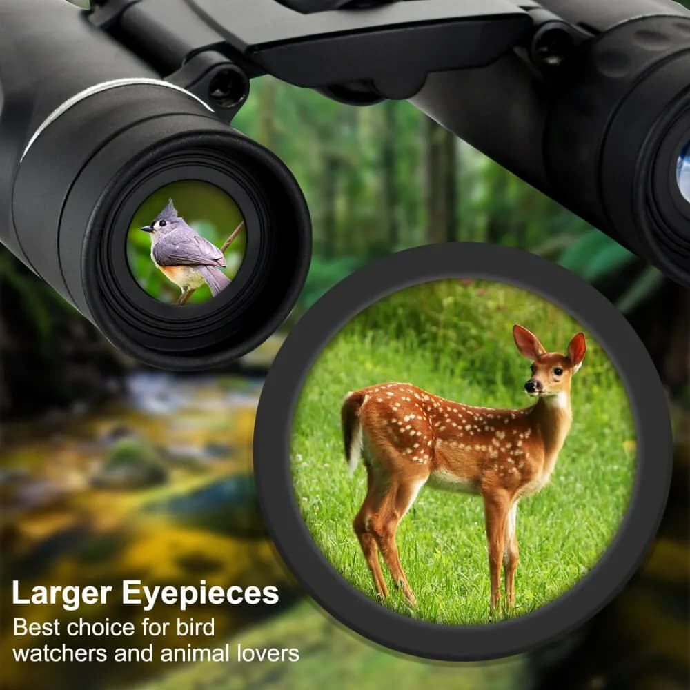 Jumelles professionnelles 100x22 vision nocturne portable pour camping pêche observation longue distance