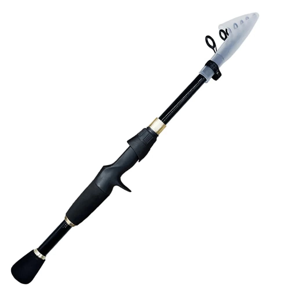 Canne télescopique pêche ultralégère 1.6-2.4m carbone pour leurres 10-30g - Sensibilité maximale