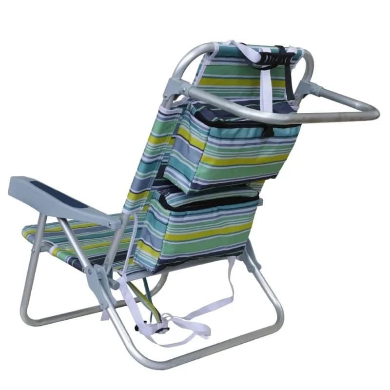 Transat pliant portable sac à dos pêche bureau sieste camping plage chaise relax extérieure