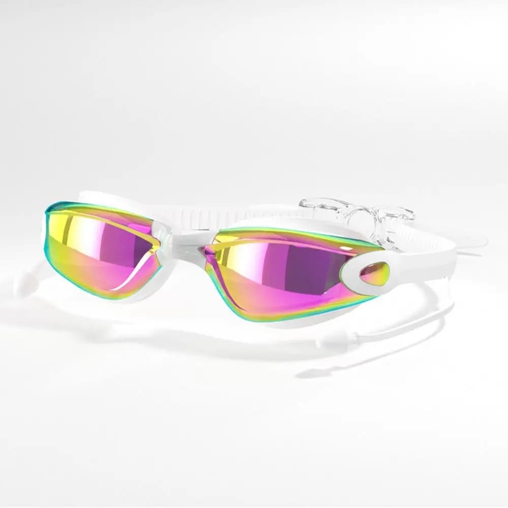 Lunettes de natation créatives HD été étanches anti-buée réglables silicone hommes femmes