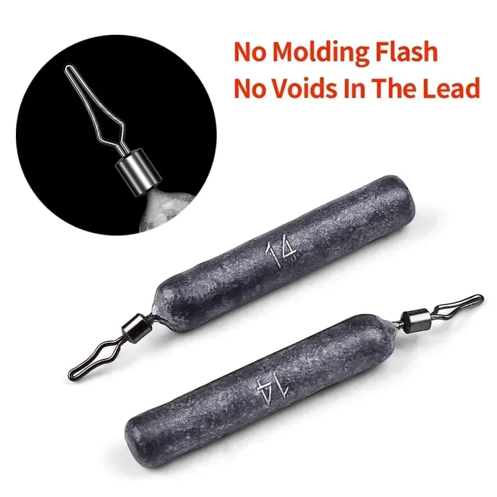 Lot de 10 plombs pêche drop shot et crayon, 3.5g 5g 7g 10g 14g 20g, plombs