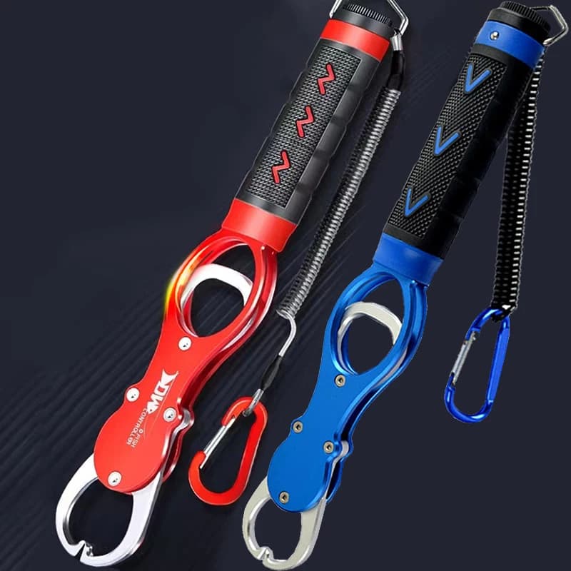 Pince de lippe portable pêche avec pèse-poisson intégré, grip en alliage d'aluminium pour saisir et peser le poisson