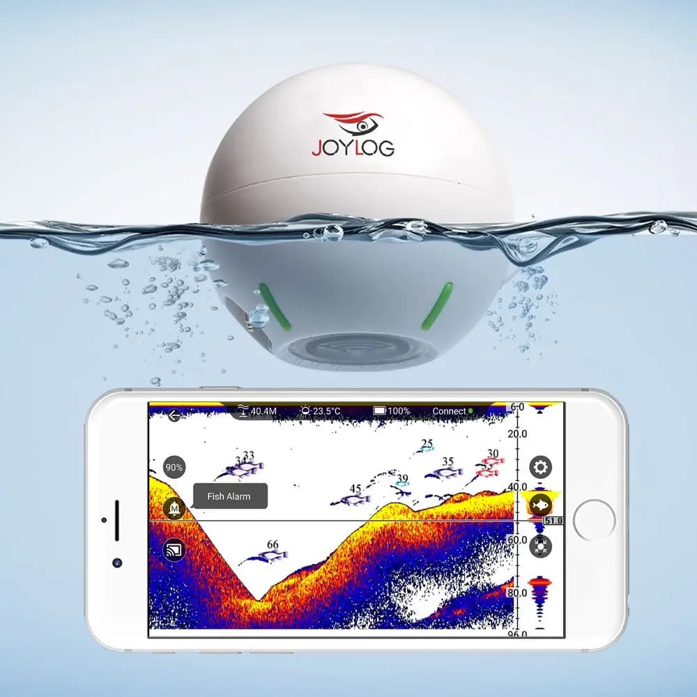 Sondeur de pêche JOYLOG Smart Sonar rechargeable 40M - Détecteur de poissons intelligent pour lac et mer