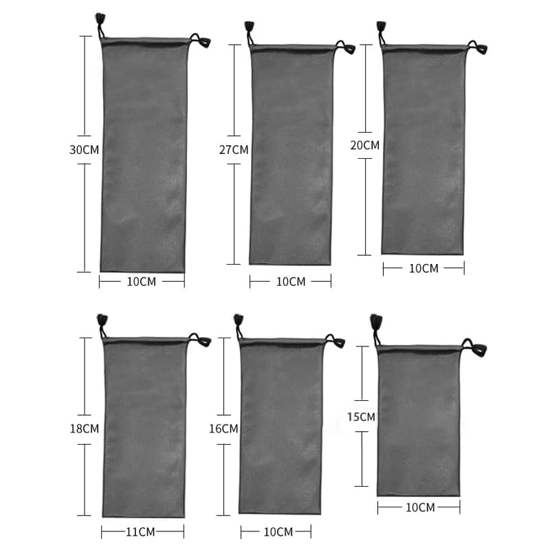 Pochette étanche écouteurs câbles données rangement anti-poussière avec cordon de serrage pour pièces lunettes