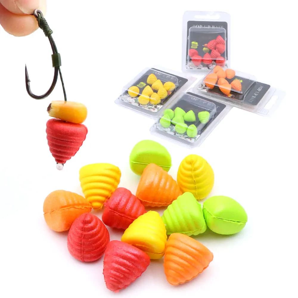Kit 8 appâts méthode feeder pour carpe - Boilies pop up et hair rig pour pêche au feeder et montages carpe