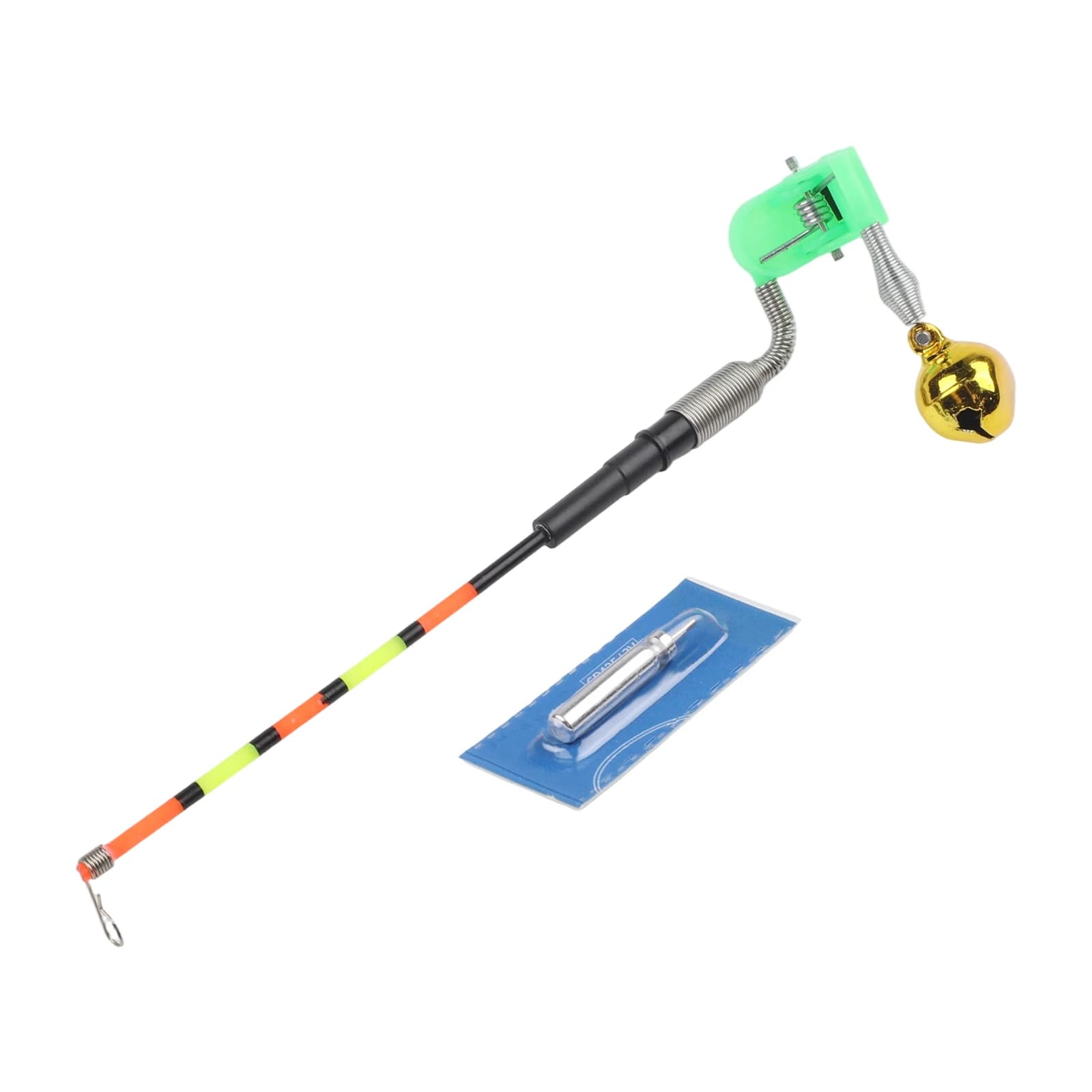Flotteur alarme étanche avec LED indicateur de touche - lumière changeante pour pêche nocturne avec pile incluse