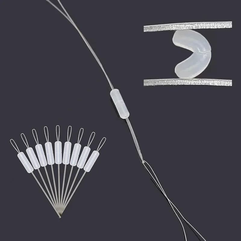 300 pièces flotteurs pêche ovale en silicone anti-embroussaillement, résistants pour ligne professionnelle