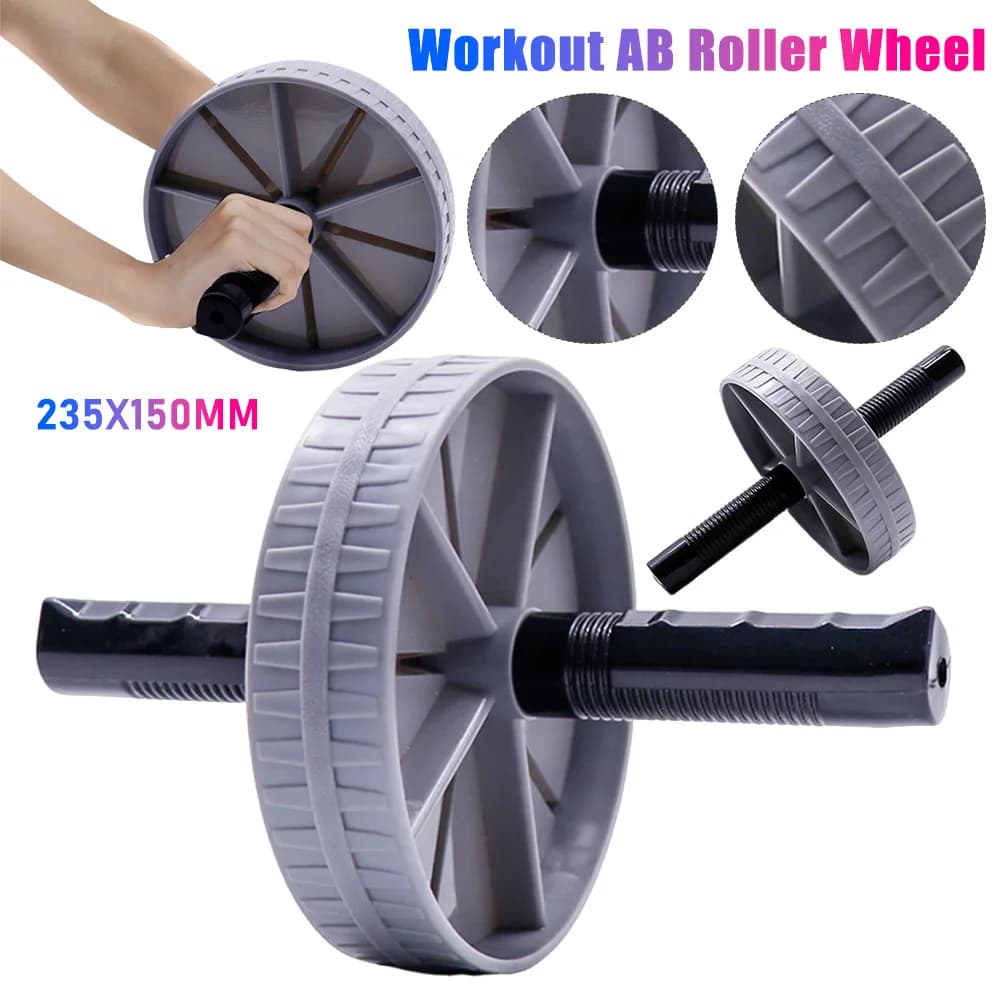 Roue Abdominale Anti-Dérapante - Équipement de Musculation pour Abdos et Renforcement du Tronc à Domicile
