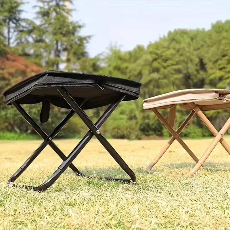 Tabouret pliant portable pour pêche - Siège léger pliable camping et randonnée