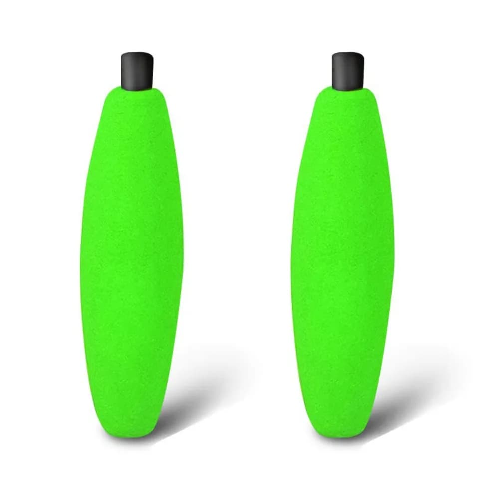 10 flotteurs de pêche en mousse dure avec bouchon pipe pour mer et rivière - S M L XL - Léger et flottable