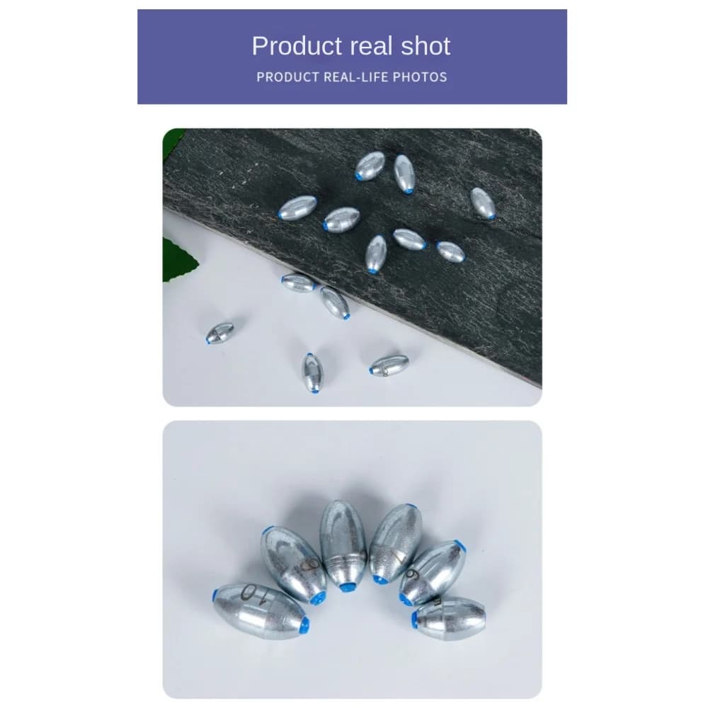 Plombs de pêche creux alliage acier carbone 20 pièces 3g à 10g - Poids appâts leurres