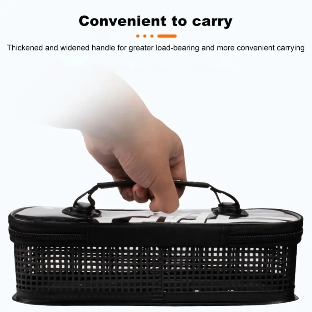 Sac filet pour leurres et appâts PVC grande capacité - rangement hameçons et jigs métalliques