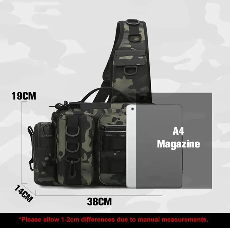 Sac à dos pêche avec porte-canne et rangement leurres - Sac banane technique pour hommes pêche à la mouche