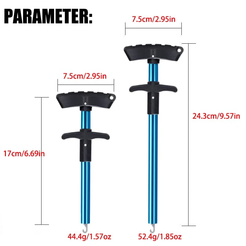 Décrocheur hameçon pêche tube aluminium portable extracteur leurre sécurité