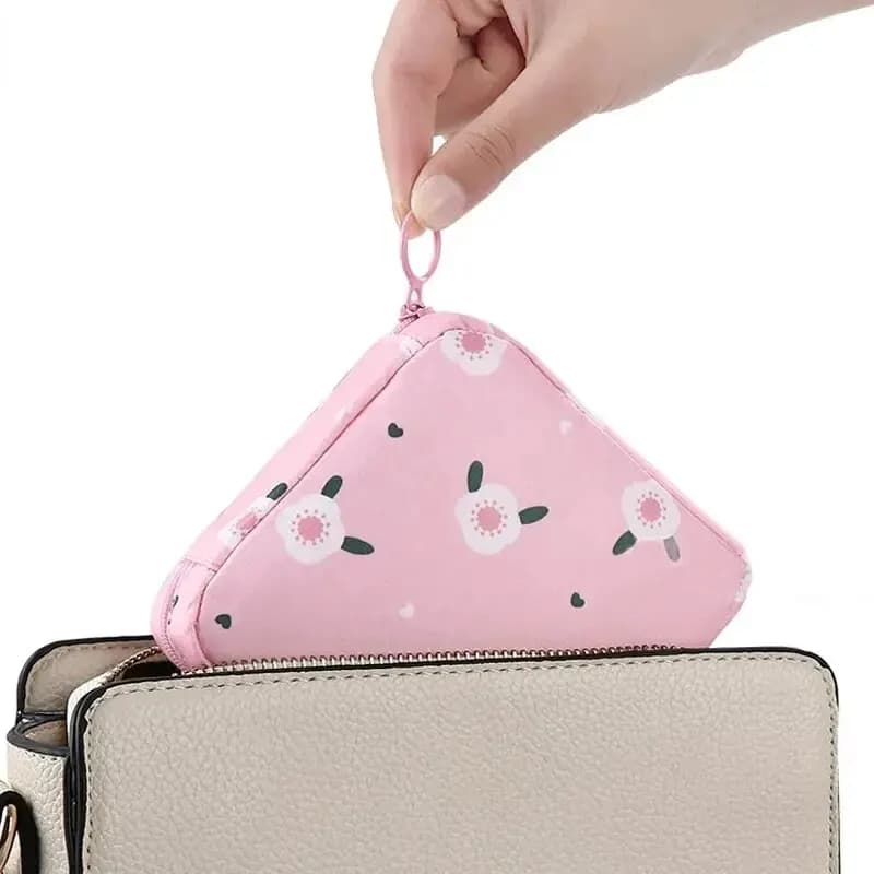 Trousse étanche pour serviettes hygiéniques femme - Organisateur portable avec motif cartoon