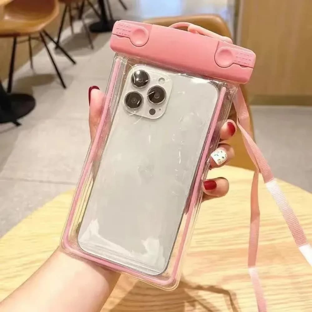 Pochette téléphone étanche universelle avec lanière natation plongée tactile étanche