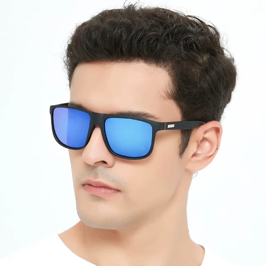 Lunettes de soleil outdoor carrées populaires pour pêche randonnée conduite - Classique homme femme