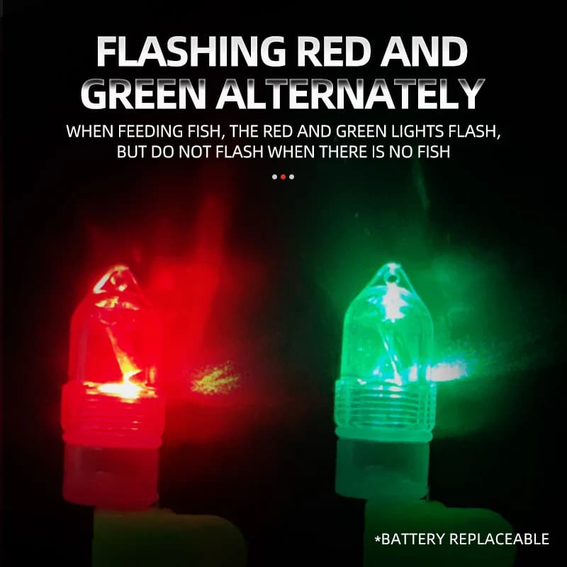 Alarme de pêche LED avec clochettes double - Détecteur de touches lumineux pour pêche nocturne