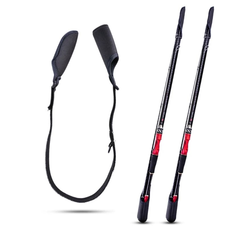 Sangle de fixation pour cannes à pêche avec attache rapide et sticker - Accessoire transport pêche