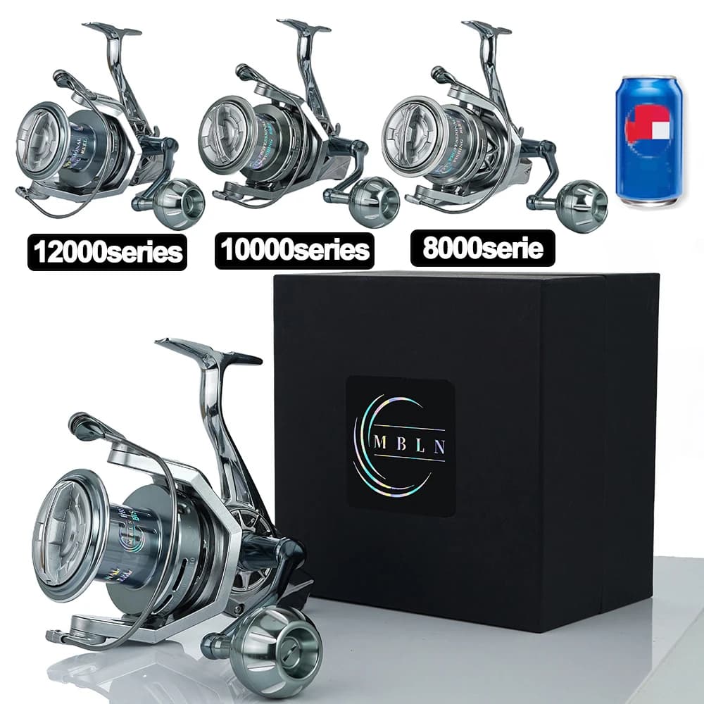 Moulinet de pêche surfcasting mer robuste MBLN 35kg drague métal résistant corrosion