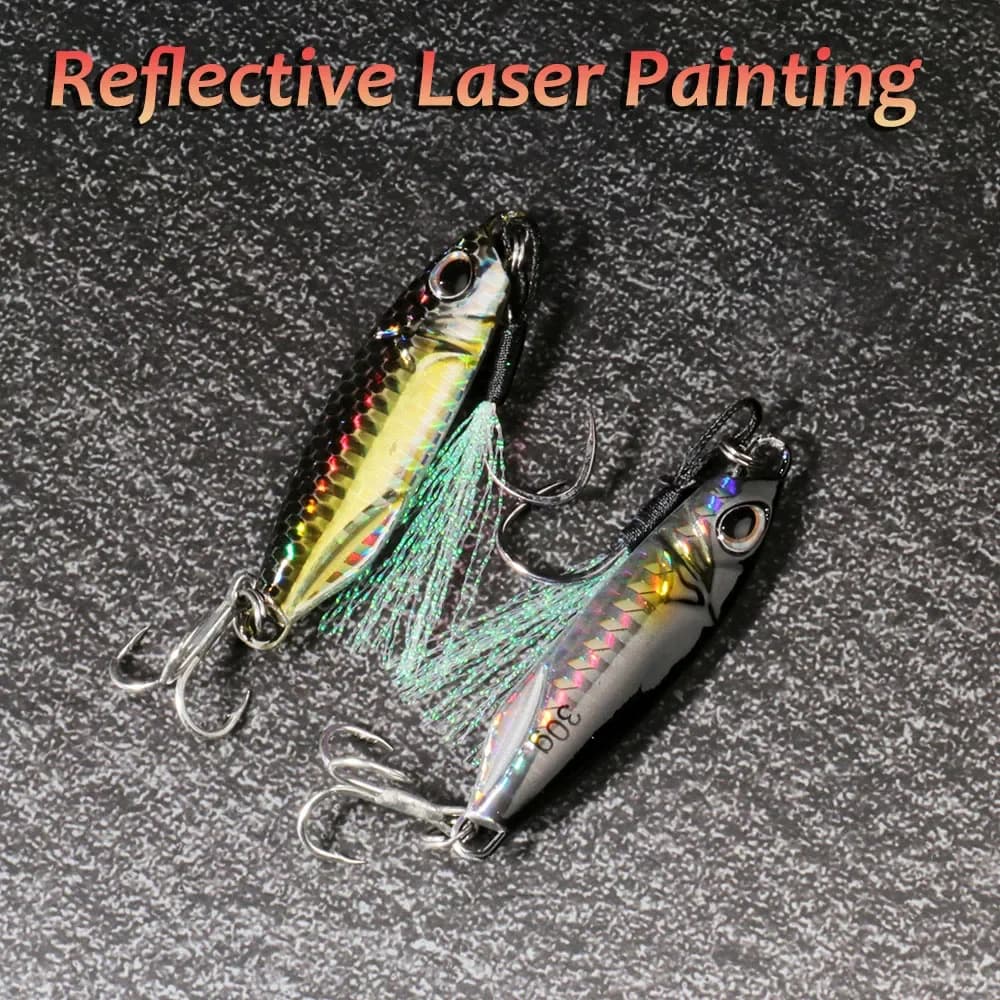 Leurre métal jig 10g à 40g - Cuiller casting pour pêche du bord en mer et lac français