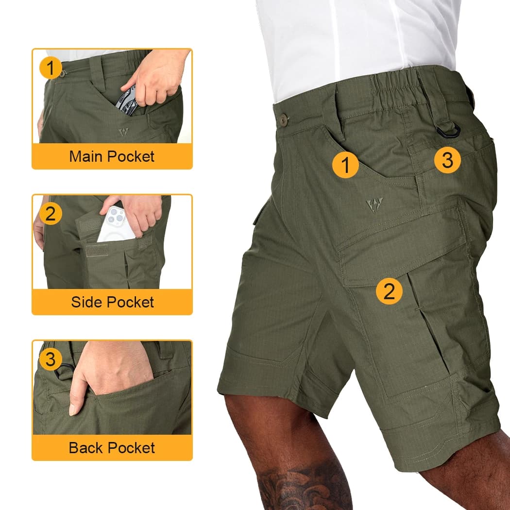 Short cargo tactique IDOGEAR homme été pêche sport respirant camouflage court 3212