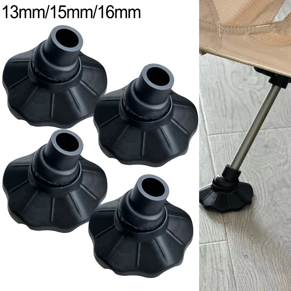 4pcs patins anti-dérapants chaise camping pêche 13mm 15mm 16mm réglables angle
