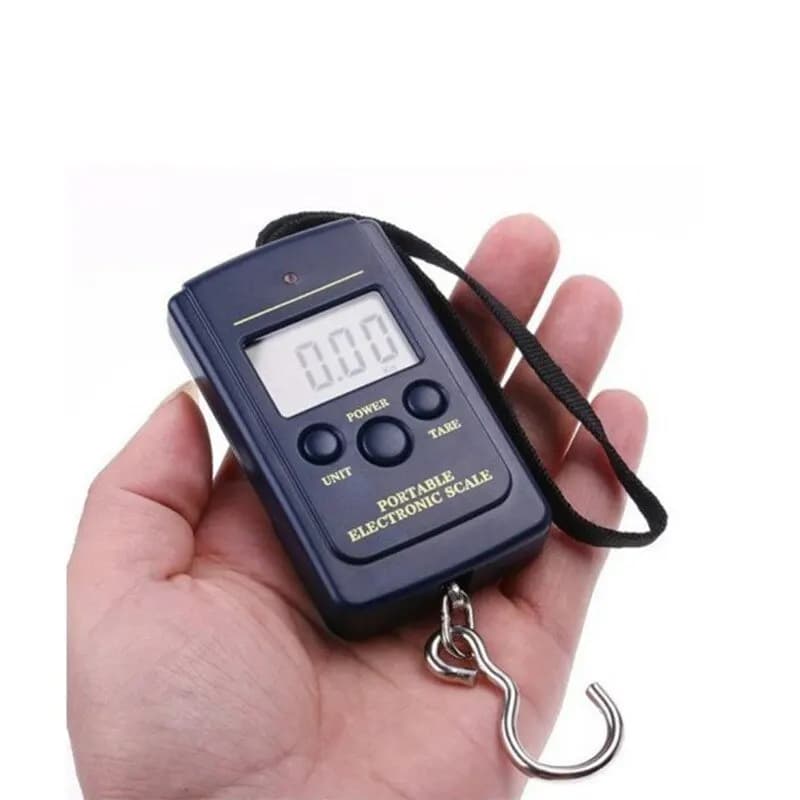 Balance digitale 40kg électronique compacte sans éclairage - Outil pêche et voyage avec sacs de protection