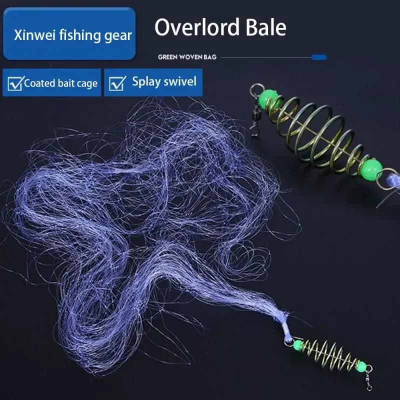 Filet de pêche en cuivre avec perles lumineuses pour poissons de mer et bancs de sable