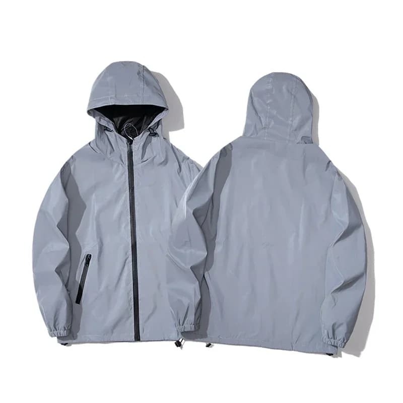 Veste de pêche réfléchissante pour couple - Veste polyester lumineuse pêche nocturne sécurité