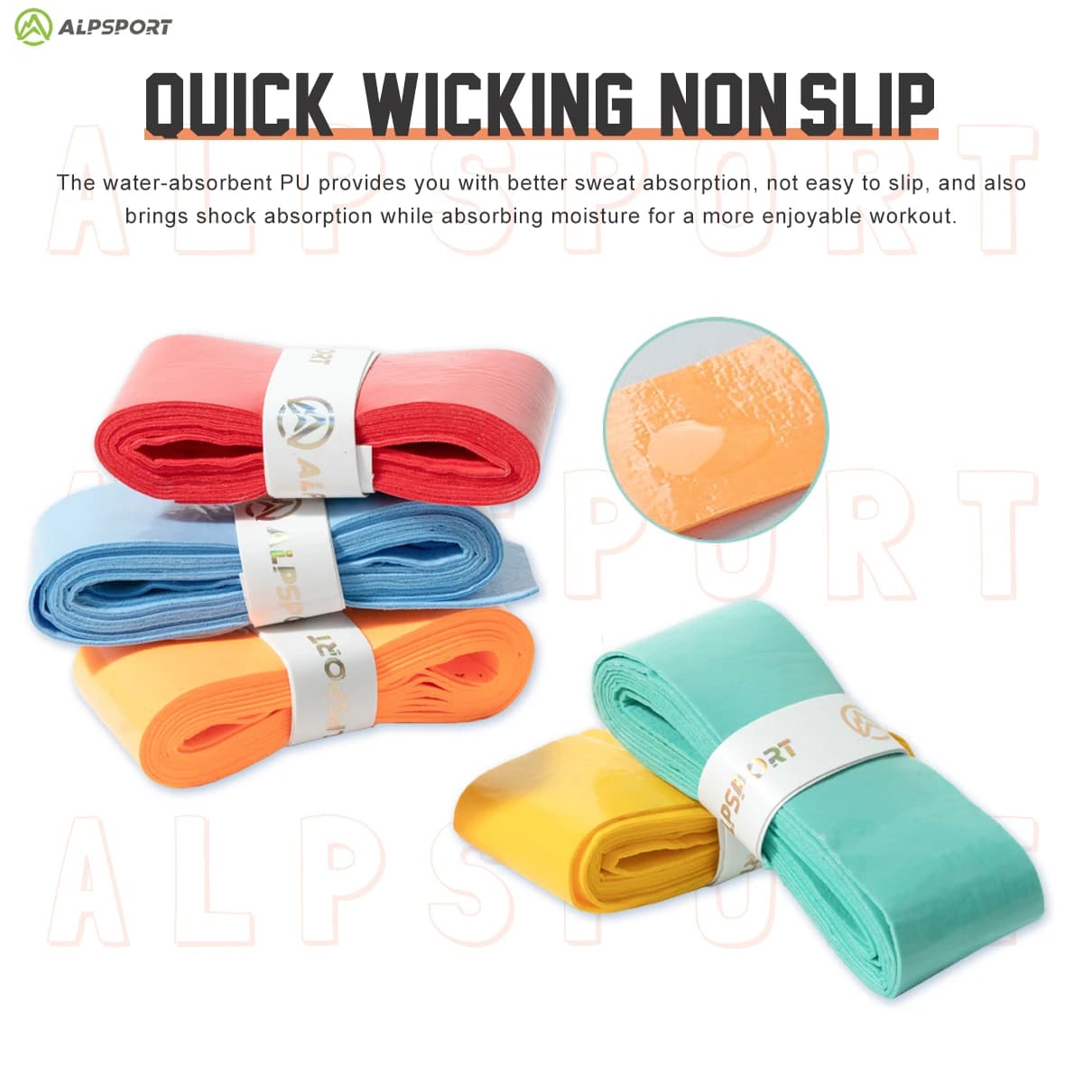 Ruban Prise Raquette Pickleball ALP AC006 PRO Anti-dérapant Absorbant - Accessoire Pêche