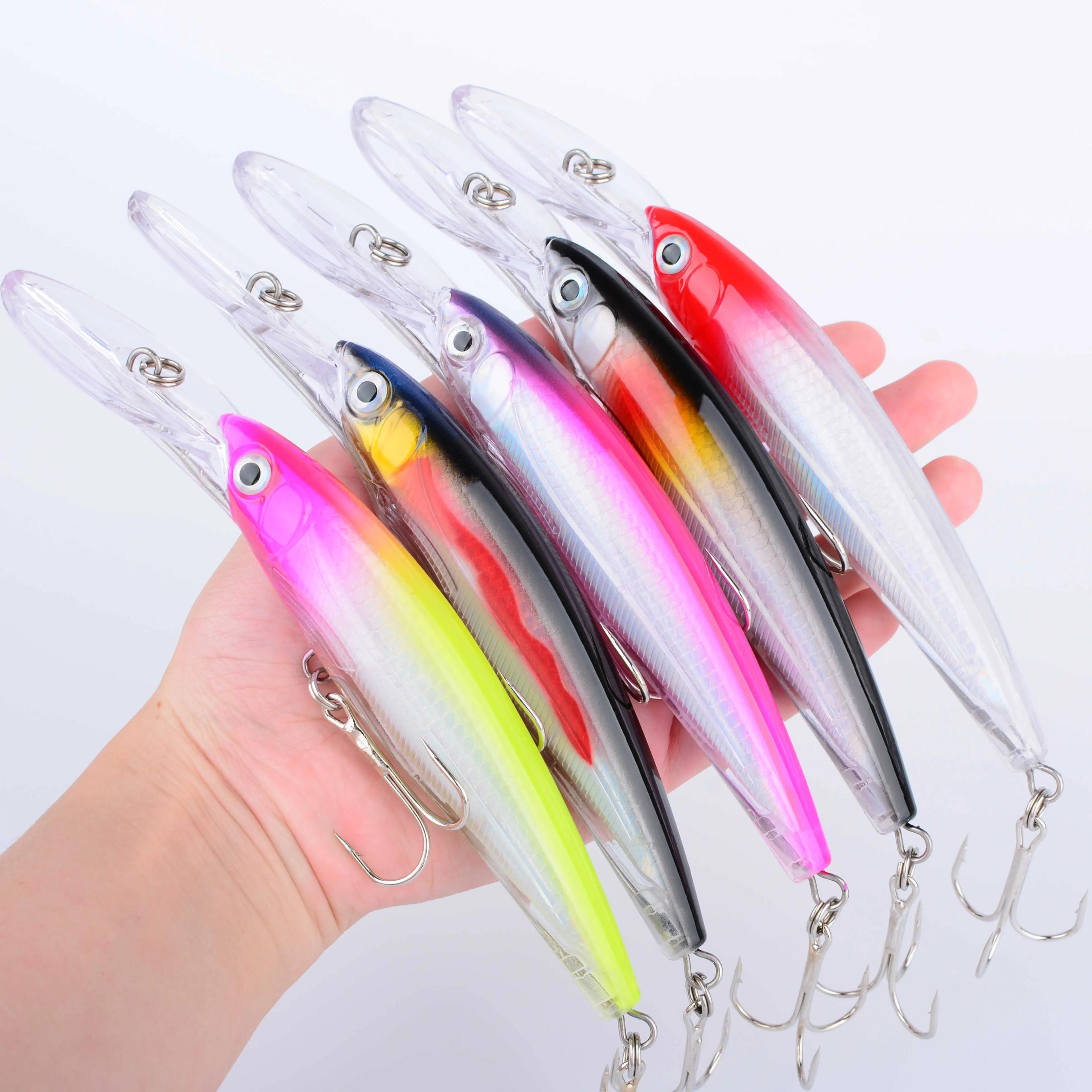 Leurre dur crankbait 17cm 30g pour brochet sandre et bar, appât wobbleur grande plongée
