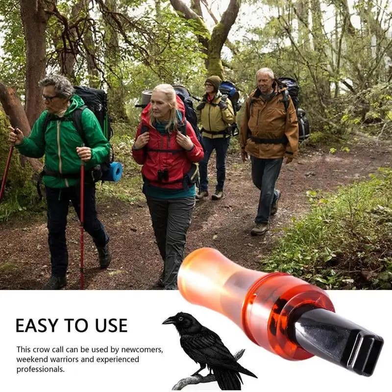 Sifflet appeau corbeau pour chasse - Leurre appel oiseaux pour sports outdoor et survie