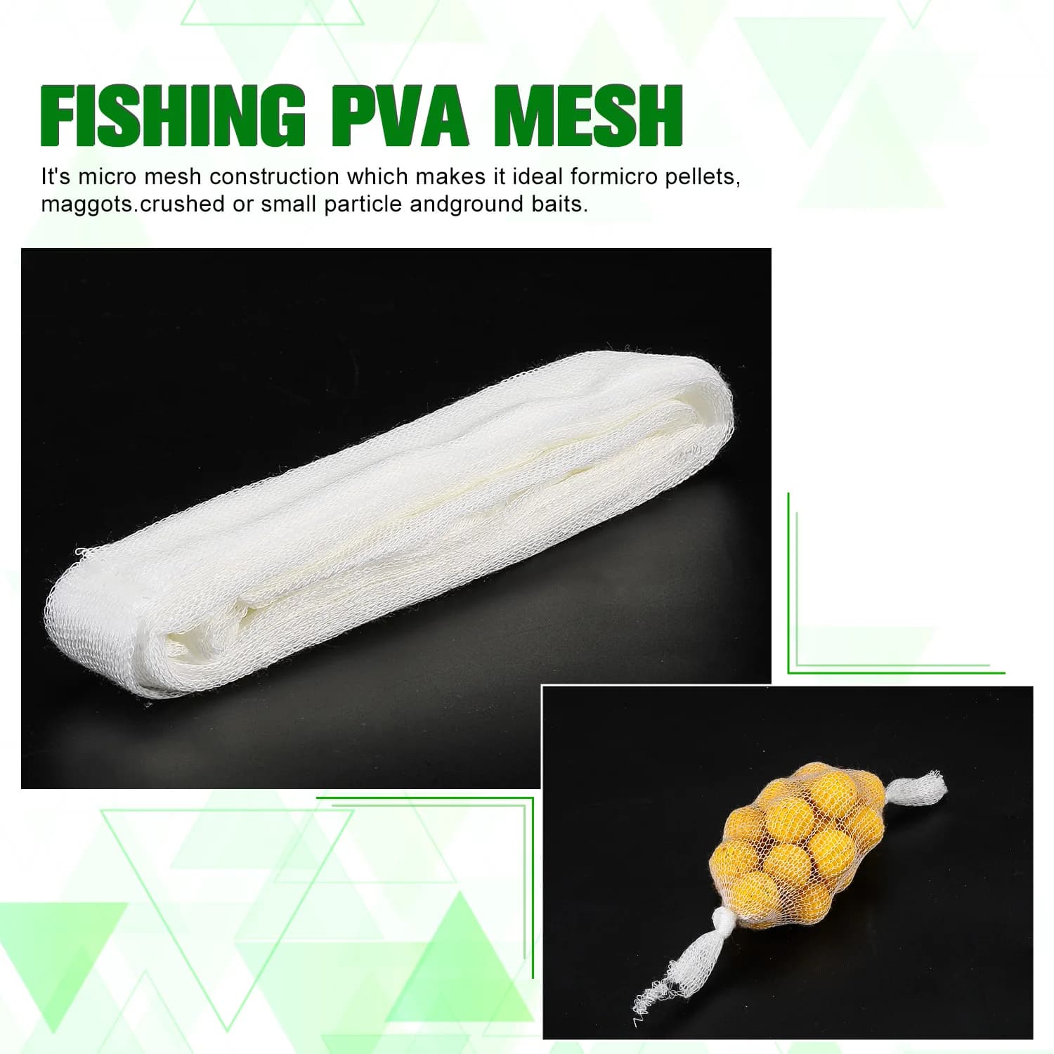 Filet PVA soluble pour amorçage carpe Sougayilang 5m - Amorçage rapide et efficace sans déchets