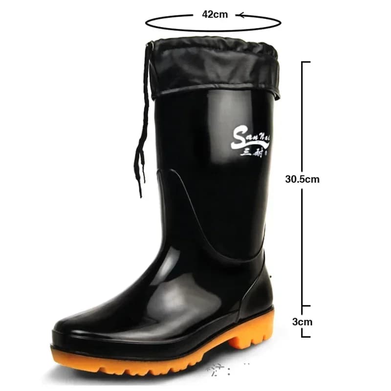 Bottes de pêche PVC grande taille homme imperméables 48 à 52 tailles grandes pêche travail extérieur