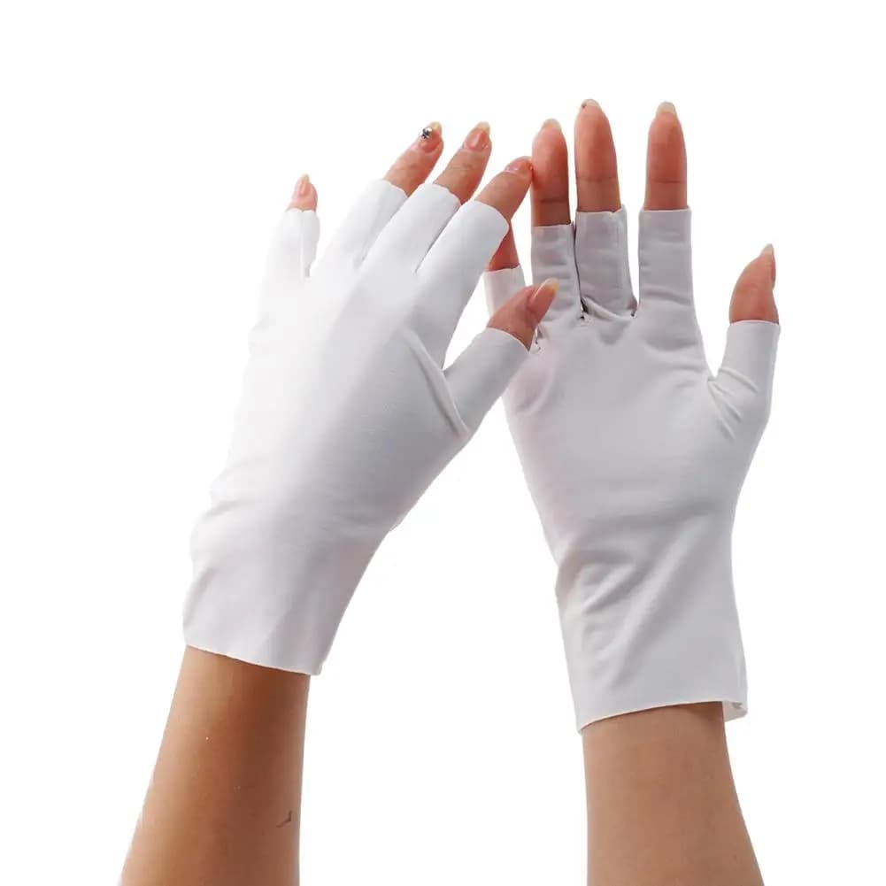 Gants doigts nus protection solaire multicolores femme - Manches UV été écran tactile conduite