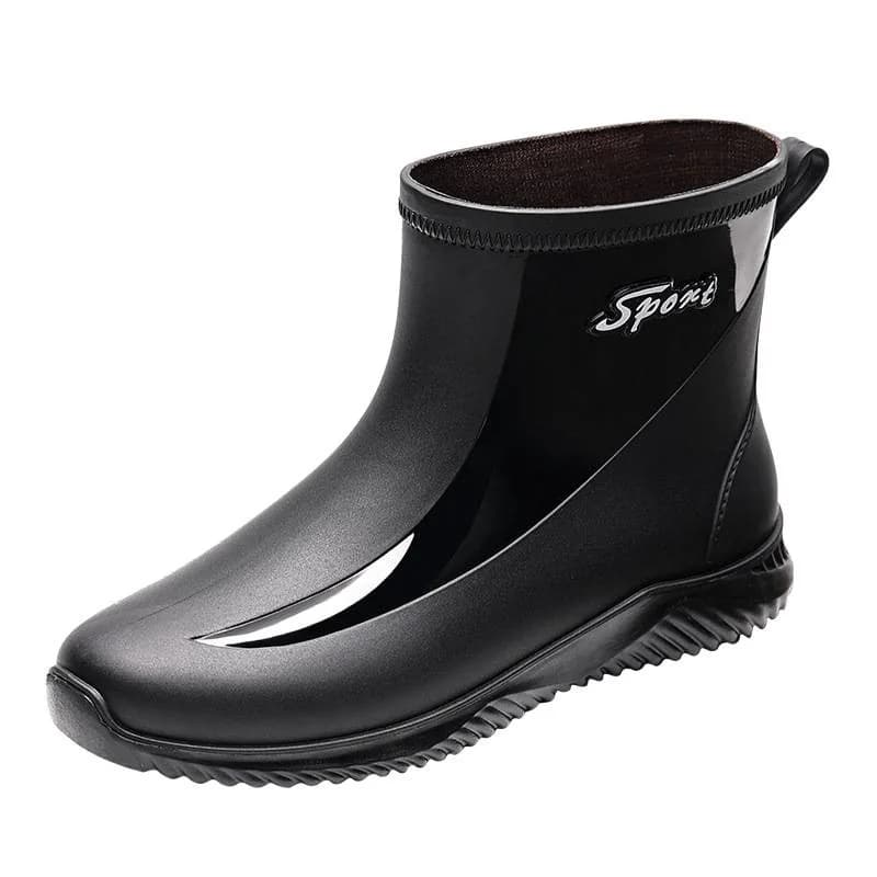 Bottes pêche mode courtes homme imperméables antidérapantes cuisine travail lavage auto chaussures