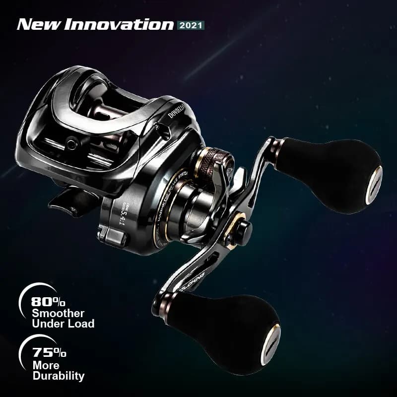 Moulinet casting Soloking HIAW200 frein 9.5kg 12 roulements ratio 5.4:1 7.2:1 pour pêche lourde