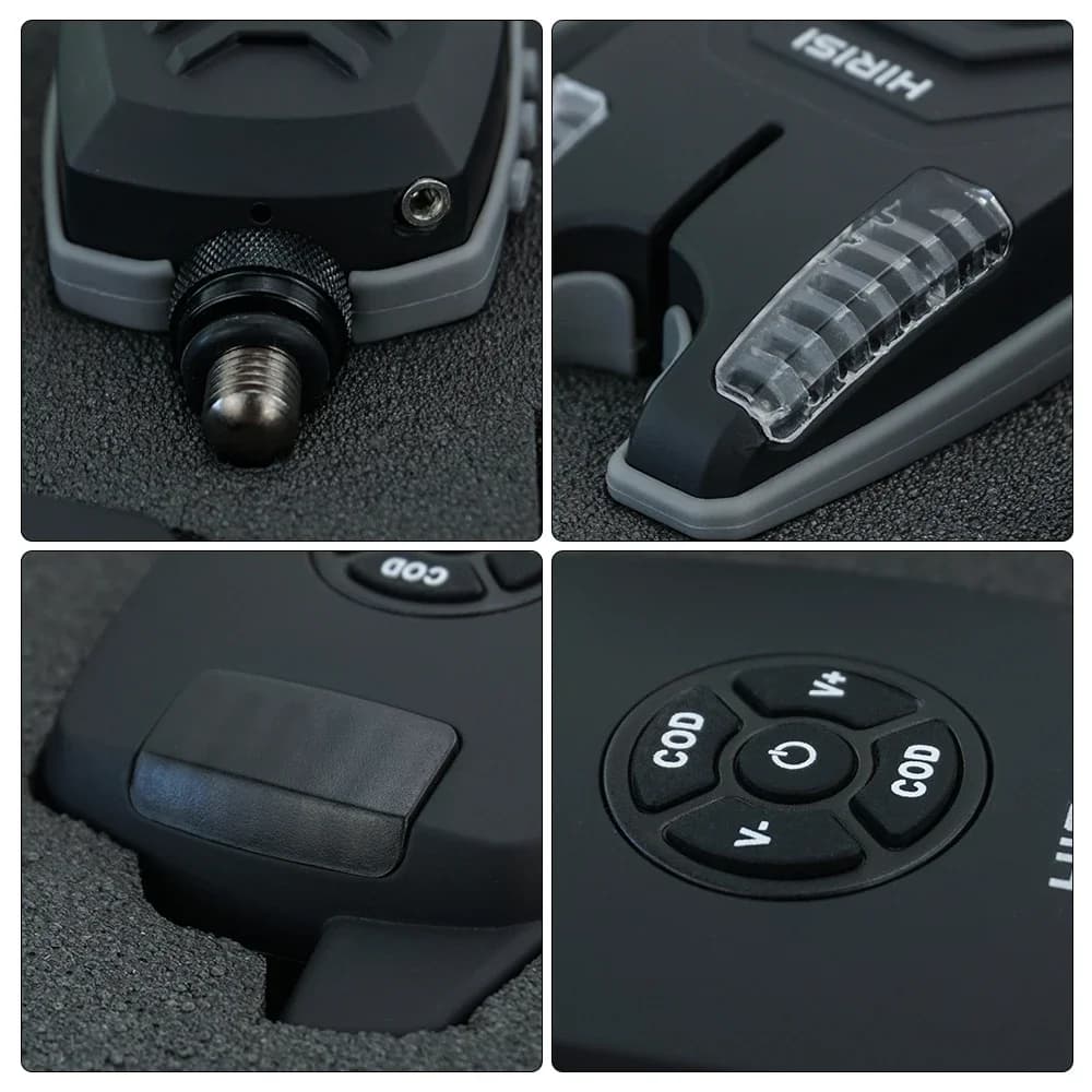 Set d'alarme sans fil carp fishing Hirisi waterproof - Kit 1+4 avec indicateurs de touche étanches