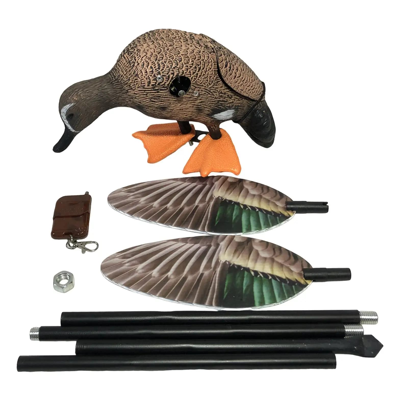 Canard leurre à mouvement amovible - Leurre chasse mobile pour terrasse balcon grange décor extérieur