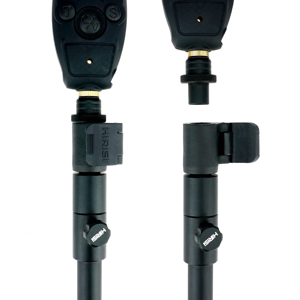 2 connecteurs rapide changement aluminium Hirisi pour alarmes carpe rod pod tiges rive