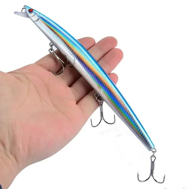 Leurre de pêche minnow 18cm 24g crankbait dur leurre artificiel poisson nageur pour mer et eau salée