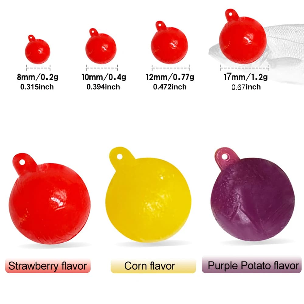 Perles flottantes parfumées EVA multicolores - appâts artificiels pour carpe et silure