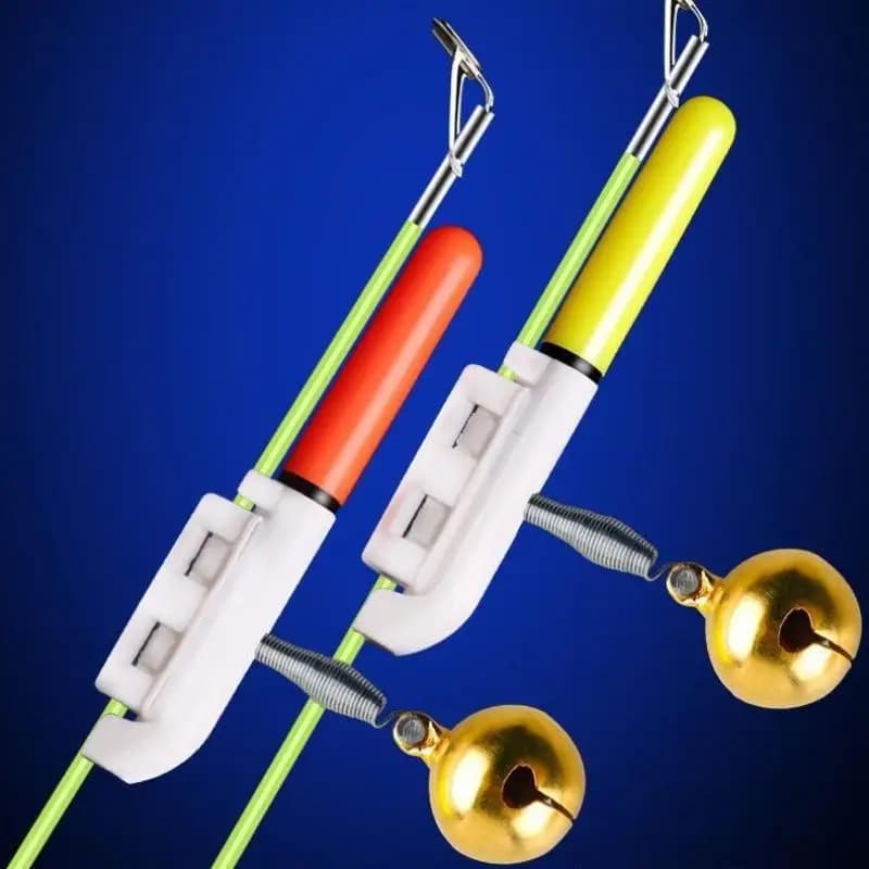 5 bâtons lumineux électroniques réutilisables pour canne à pêche avec alarme sonore LED - Accessoires complets