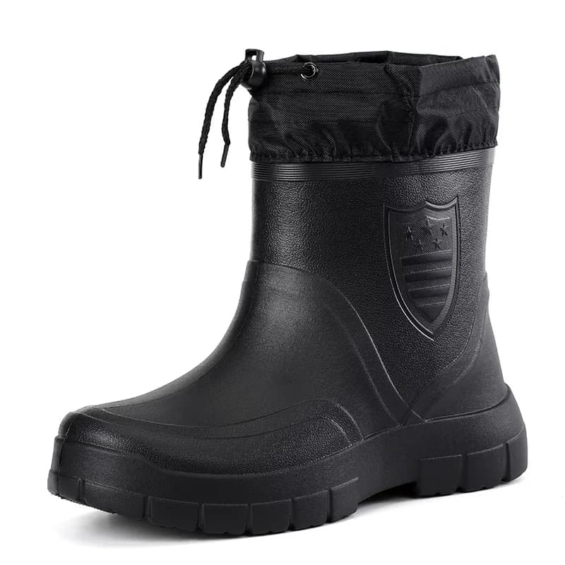Bottes de pêche hiver imperméables homme légères chaudes EVA courtes confortables chaussures eau