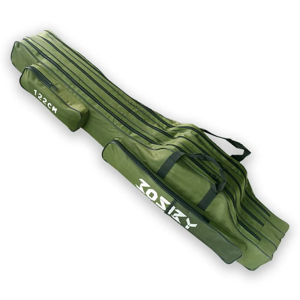Étui canne à pêche pliable portable 182cm 152cm 122cm 100cm 60cm rangement moulinet organisateur matériel